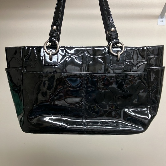 ✨Coach pattern leather varnish 15 x 9 x 4 - Picture 6 of 14